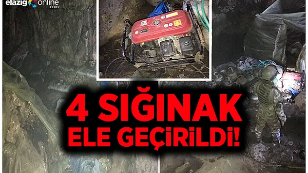 Tunceli'de teröristlerin sığınaklarına operasyon!