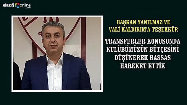 Başkan Karataş: Transfer tahtasını açtık. Camiamıza hayırlı olsun!