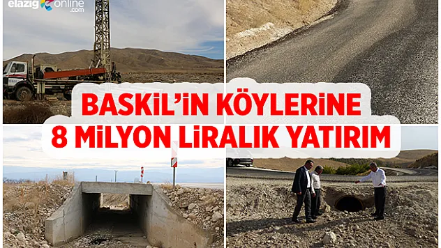 Baskil'e 8 Milyon Liralık Yatırım