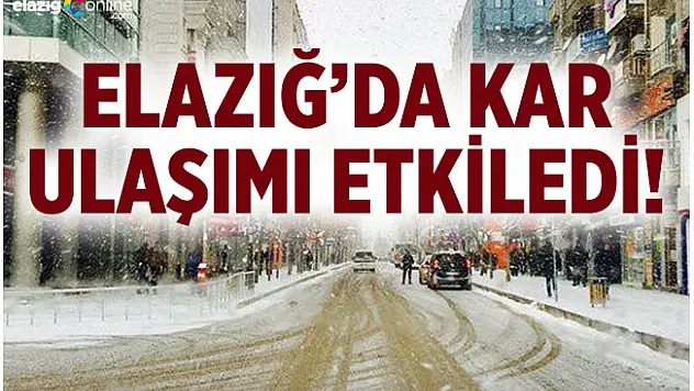 Elazığ'da 17 köy yolu kar nedeniyle kapandı