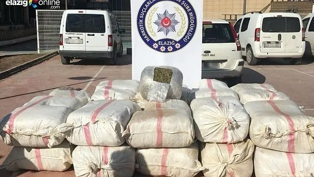 Elazığ'da yarım ton esrar ele geçirildi!