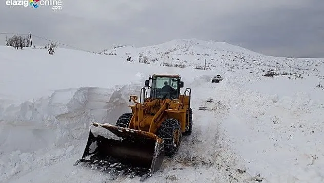 Elazığ'da kapalı köy yolları ulaşıma açıldı