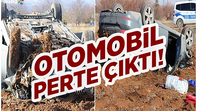 Hankendi'de Otomobil Tarlaya Uçtu!