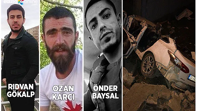 Pertek'te Feci Kaza 3 Arkadaş Can Verdi!