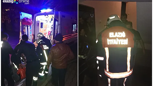 Yangında mahsur kaldı, itfaiye kurtardı