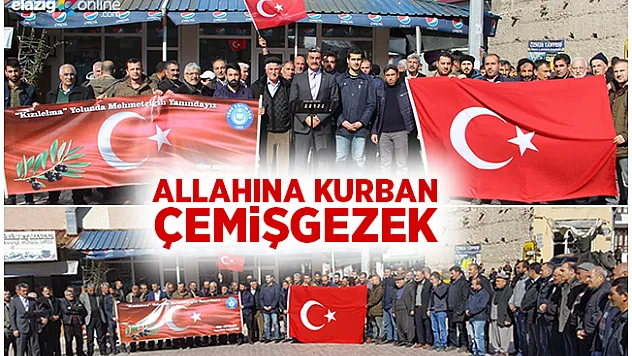 Çemişgezek'ten 'Zeytin Dalı Harekatı'na Destek!