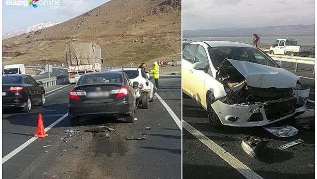 Elazığ-Bingöl Karayolu'nda Zincirleme Kaza