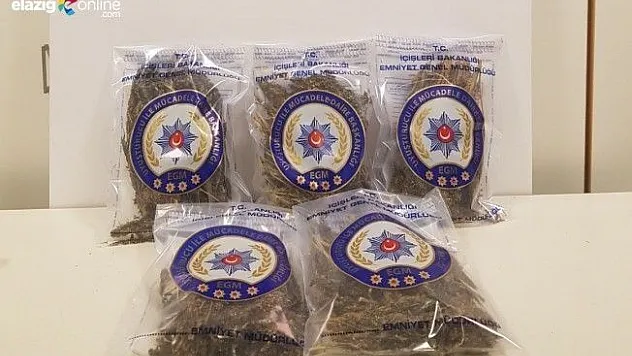 Elazığ'da esrarla yakalanan 3 şüpheli tutuklandı