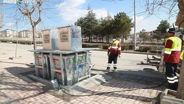 Elazığ'da yer altı çöp konteynerleri yaygınlaşıyor