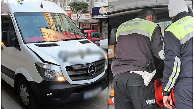 Minibüs yaşlı adama çarptı!