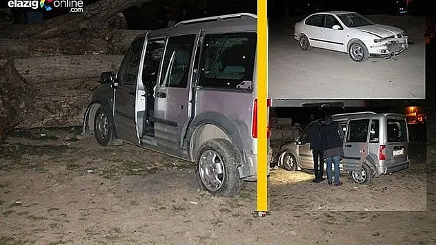 Önce otomobile sonra odunlara çarptı: 1 ölü, 2 yaralı