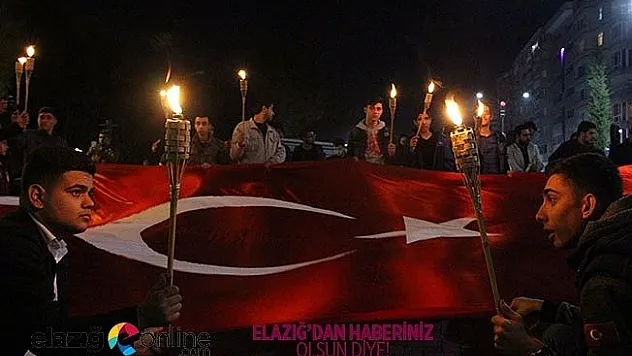 Elazığ'da Çanakkale Zaferi yürüyüşü