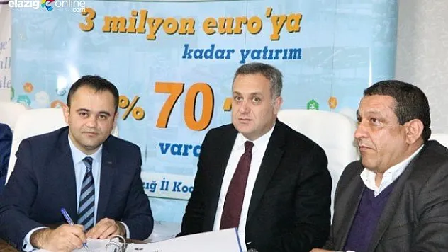Elazığ'da 12 milyonluk yatırım için imzalar atıldı!