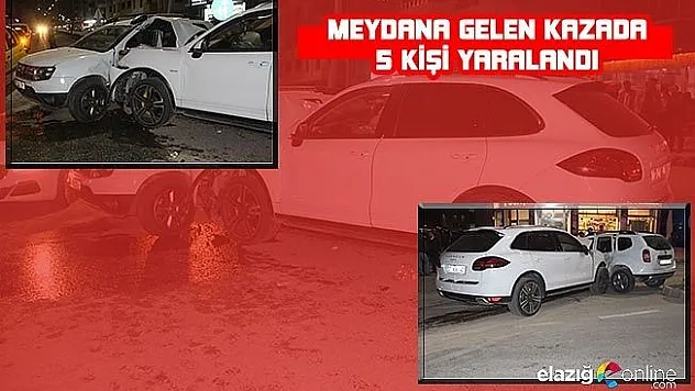 Elazığ'da trafik kazası: 5 yaralı