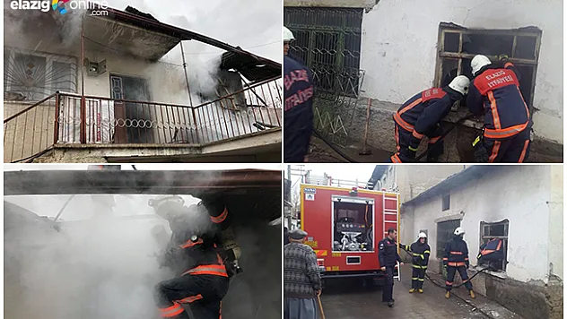 Elazığ'da 2 ayrı ev yangını