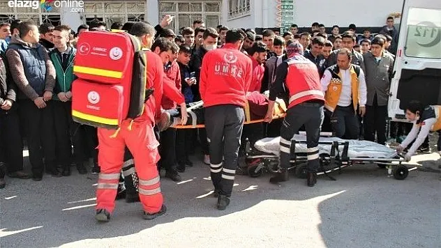 Elazığ'da gerçeği aratmayan tatbikat