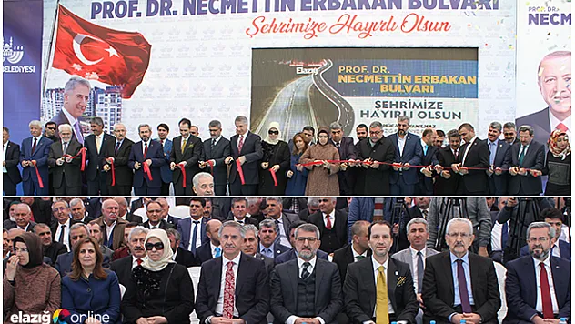 Fatih Erbakan Elazığ'da, babasının adı verilen bulvarın açılışına katıldı