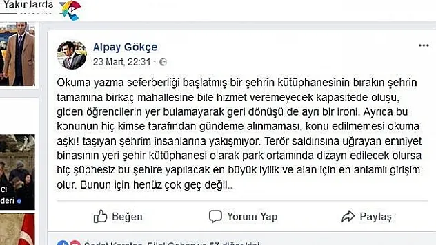 GÖKÇE'den anlamlı öneri