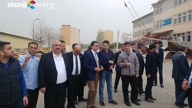 Milletvekili Açıkkapı, Fırtınada Hasar Gören Palu YİBO'da İncelemelerde Bulundu