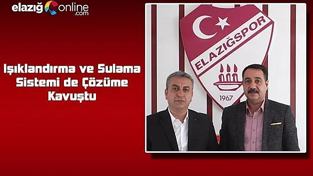 Sulama sistemi ve ışıklandırma sistemi tamam