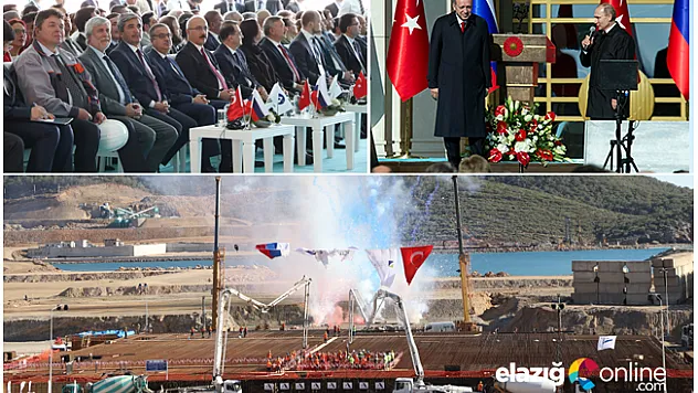 Akkuyu Nükleer Güç Santrali'nin temeli atıldı