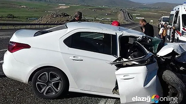 Elazığ-Bingöl yolunda kaza: 2 ölü, 1 yaralı