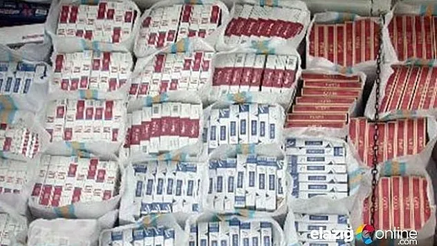Elazığ'da 2 bin 500 paket kaçak sigara ele geçirildi