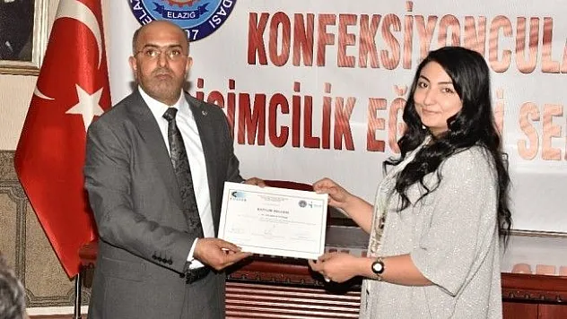 Elazığ'da 200 kursiyer sertifika aldı