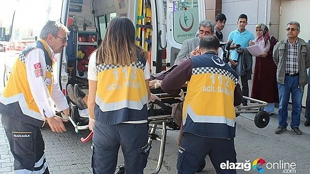 Kafasına demir düşen kadın ağır yaralı