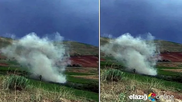 Teröristlerin sakladığı 100 kiloluk patlayıcı imha edildi