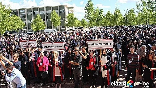 450 öğretmen adayının mezuniyet heyecanı