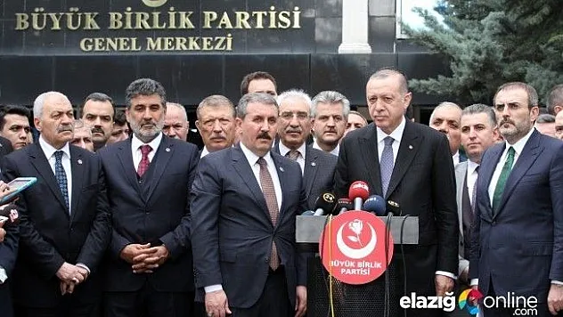 Cumhurbaşkanı Erdoğan'dan, BBP'ye ziyaret