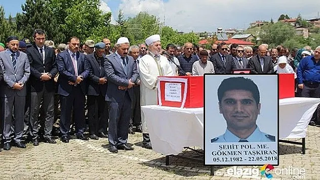 Şehit polis, memleketinde son yolculuğuna uğurlandı