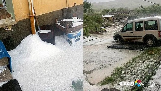 Tunceli'yi Dolu Yağışı Vurdu!