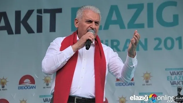 Başbakan Yıldırım, Elazığ'dan Seslendi!