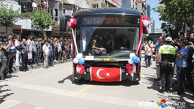 Dünyada ilk Elazığ'da kullanılan ELBÜS hizmete girdi