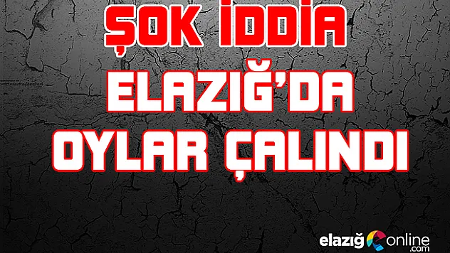 ''Elazığ'da bir çuval oy çalındı'' iddiası