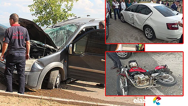Elazığ'da iki ayrı kaza:4 yaralı