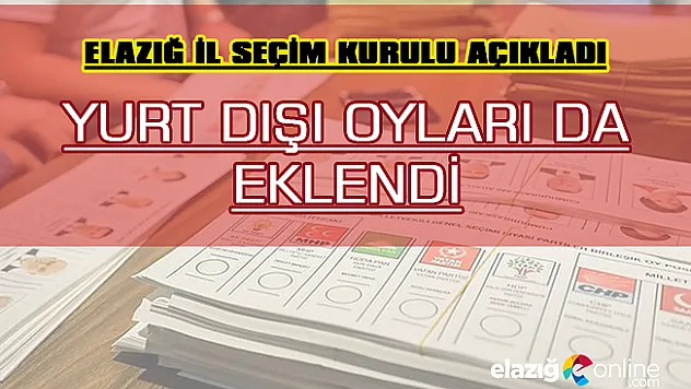 İşte Elazığ Seçim Sonucu