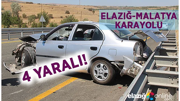 Direksiyon hakimiyetini kaybeden otomobil bariyerlere çarptı!