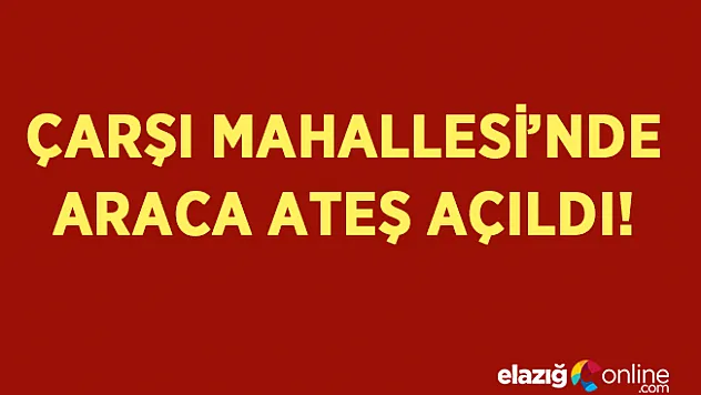 Elazığ'da Silahlı Saldırı!