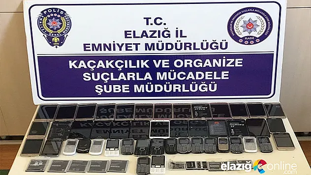 Elazığ'da 46 adet kaçak telefon ele geçirildi