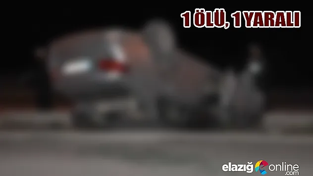 Kontrolden çıkan bir araç takla attı