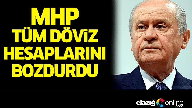 MHP tüm döviz hesaplarını bozdurdu