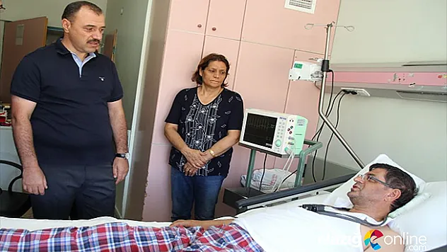 Vali Kaldırım, Polat Şaroğlu'nu Ziyaret Etti