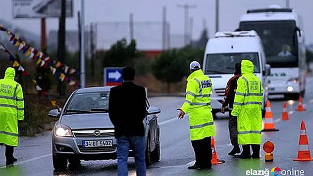 Elazığ'da 18 sürücünün ehliyetine el konuldu