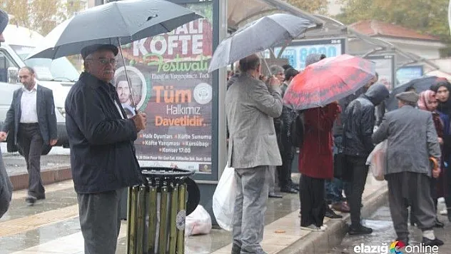 Elazığ'da yağmur etkisini gösteriyor!