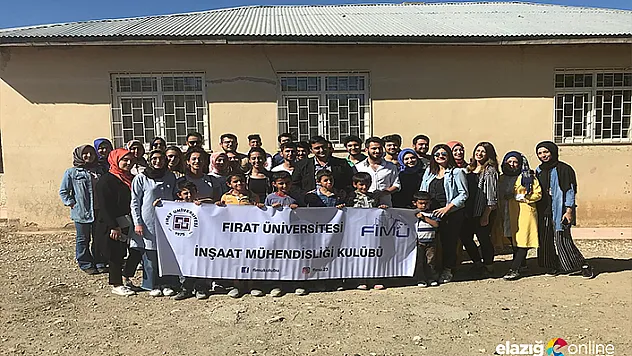 İlkokulun bakım ve onarımını üniversite öğrencileri yaptı