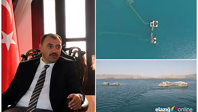 Vali Kaldırım: &quotHazar Gölü'nde batık şehrin olduğu yerde surlara ve su altı kalesine ulaştık&quot