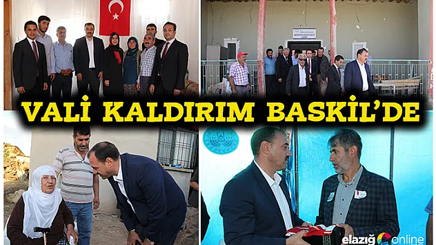 Vali Kaldırım köyleri inceledi, şehit aileleriyle bir araya geldi